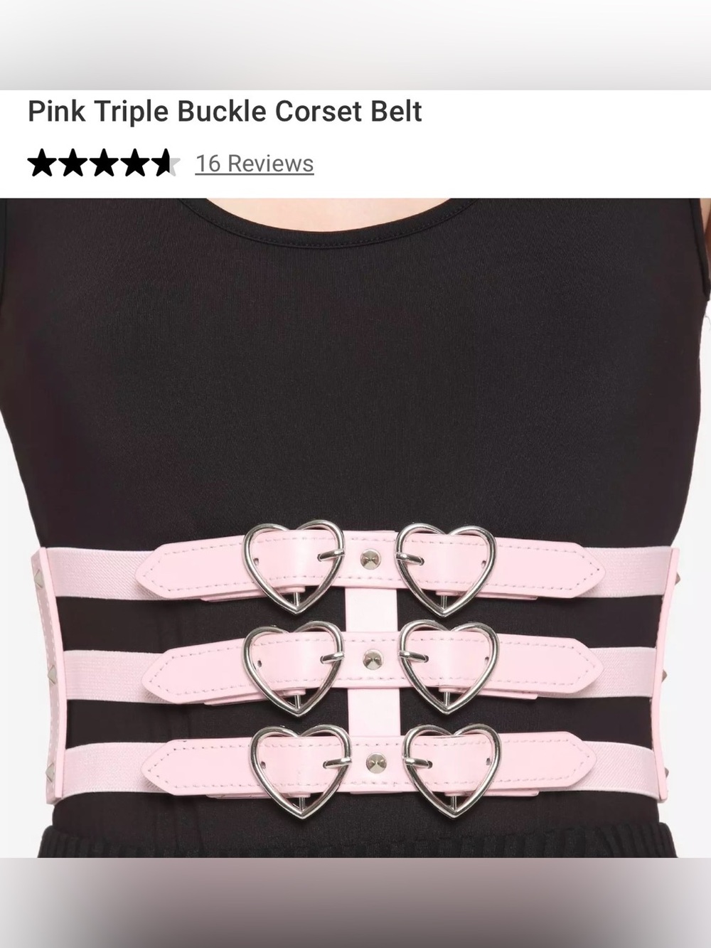 Plus-Size Triple Heart Belt + Strawberry Choker Set